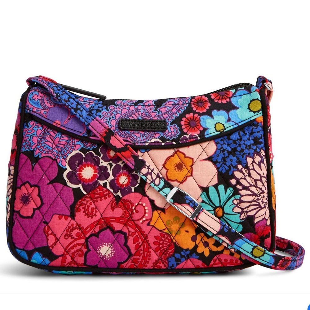 NWT Vera Bradley Floral Fiesta Little Crossbody